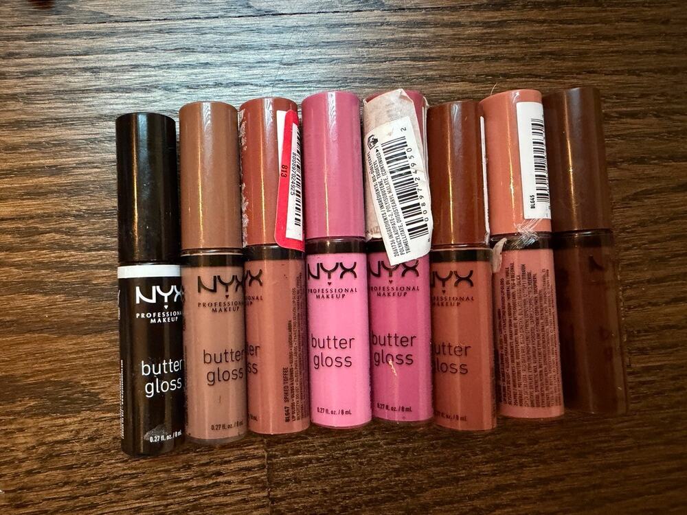 NYX Butter Gloss Set Of 8 Lip Glosses NEW